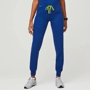 Figs Figs Boston Slim Jogger Scrub Pants in Electric Blue Size XX-Small Tall NWT